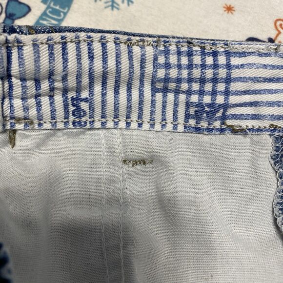 Vintage Lee Denim Midi Skirt Sz 16 Blue Medium Wash Elastic Waist Modest Grunge - Picture 9 of 9